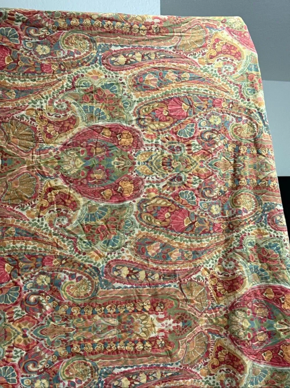 Pottery Barn Rosalie Warm Paisley king Duvet Cover Plus one EURO Sham
